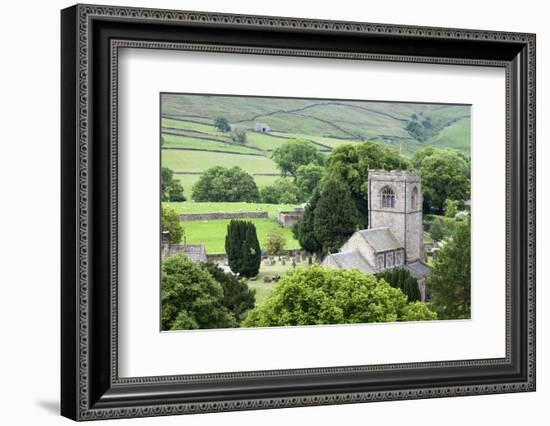 St. Wilfrids Church in the Village of Burnsall in Wharfedale, Yorkshire Dales, Yorkshire, England-Mark Sunderland-Framed Photographic Print