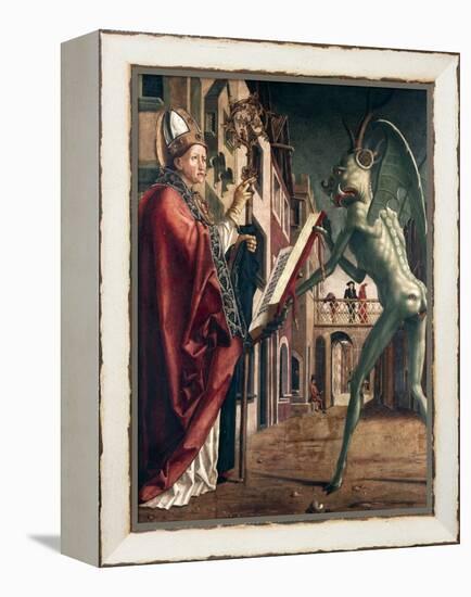 St Wolfgang and the Devil, Life of St Wolfgang, 1471-1475-Michael Pacher-Framed Premier Image Canvas