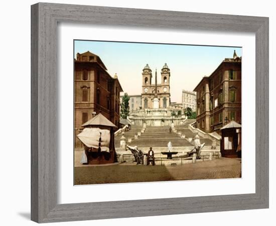 Sta. Trinita Dei Monti, Rome-null-Framed Giclee Print