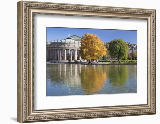 Staatstheater (State Theatre) and Schlosspark in Autumn-Markus Lange-Framed Photographic Print