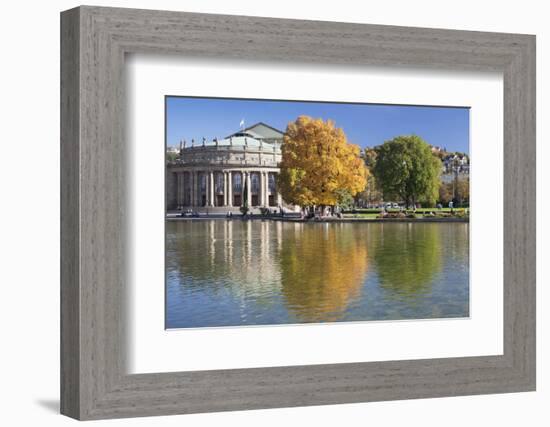 Staatstheater (State Theatre) and Schlosspark in Autumn-Markus Lange-Framed Photographic Print