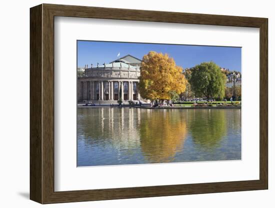 Staatstheater (State Theatre) and Schlosspark in Autumn-Markus Lange-Framed Photographic Print