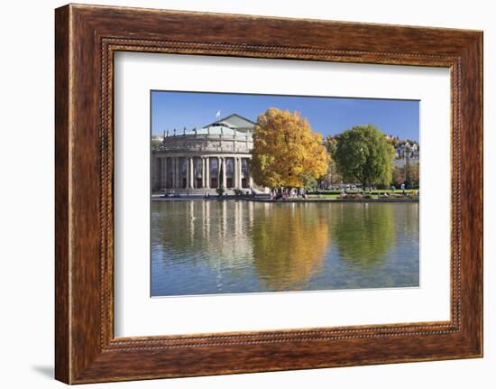 Staatstheater (State Theatre) and Schlosspark in Autumn-Markus Lange-Framed Photographic Print