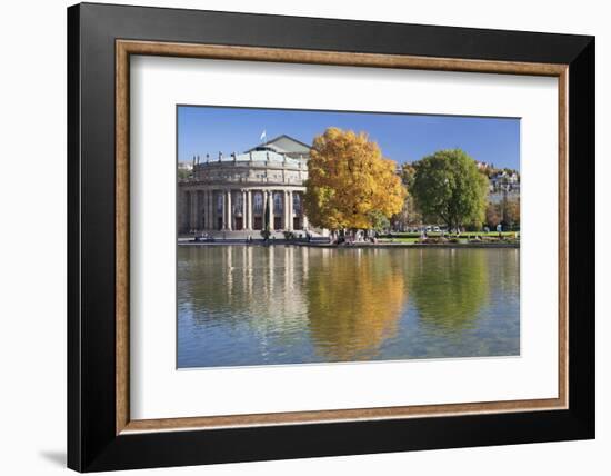 Staatstheater (State Theatre) and Schlosspark in Autumn-Markus Lange-Framed Photographic Print