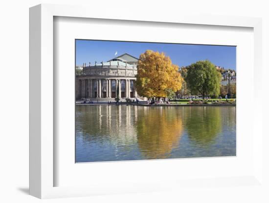 Staatstheater (State Theatre) and Schlosspark in Autumn-Markus Lange-Framed Photographic Print