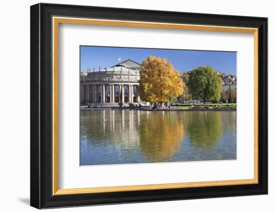 Staatstheater (State Theatre) and Schlosspark in Autumn-Markus Lange-Framed Photographic Print