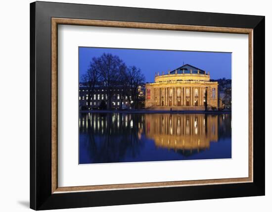 Staatstheater (Stuttgart Theatre and Opera House) at Night-Markus Lange-Framed Photographic Print