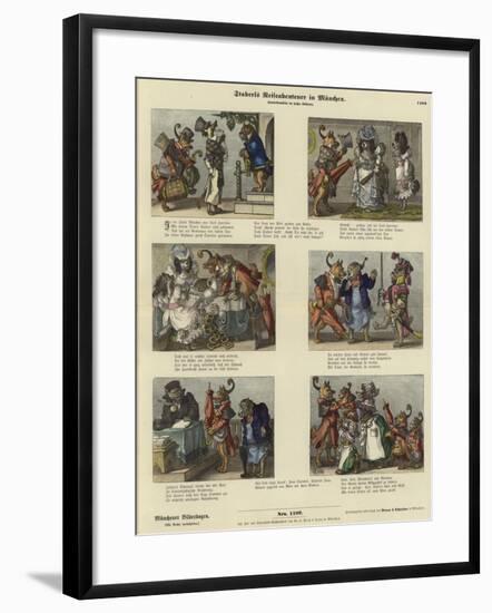 Staberl's Adventures on a Trip to Munich-null-Framed Giclee Print