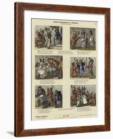 Staberl's Adventures on a Trip to Munich-null-Framed Giclee Print