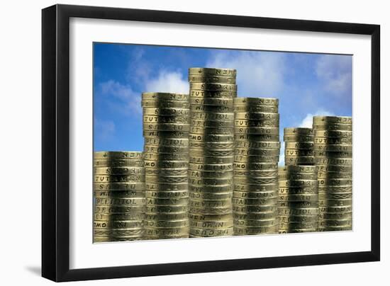 Stable Economy, Conceptual Image-Victor De Schwanberg-Framed Photographic Print