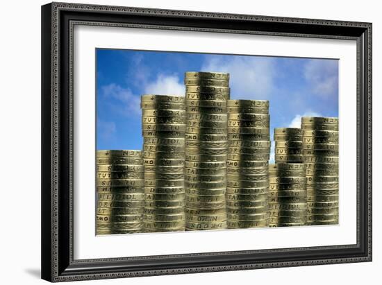 Stable Economy, Conceptual Image-Victor De Schwanberg-Framed Photographic Print