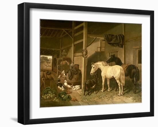 Stable Interior-John Frederick Herring I-Framed Giclee Print