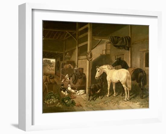 Stable Interior-John Frederick Herring I-Framed Giclee Print