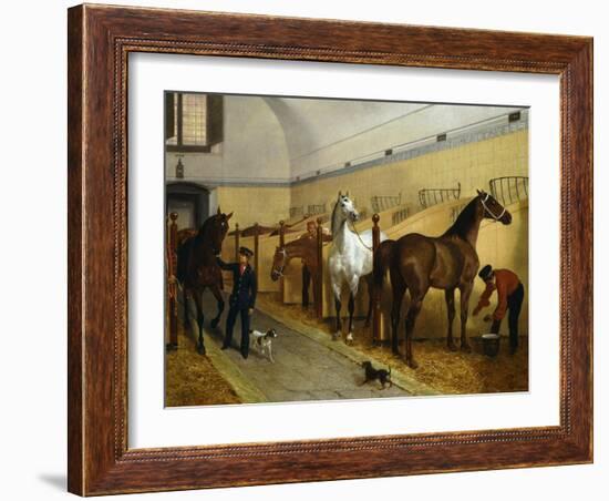 Stables, 1848-Filippo Palizzi-Framed Giclee Print