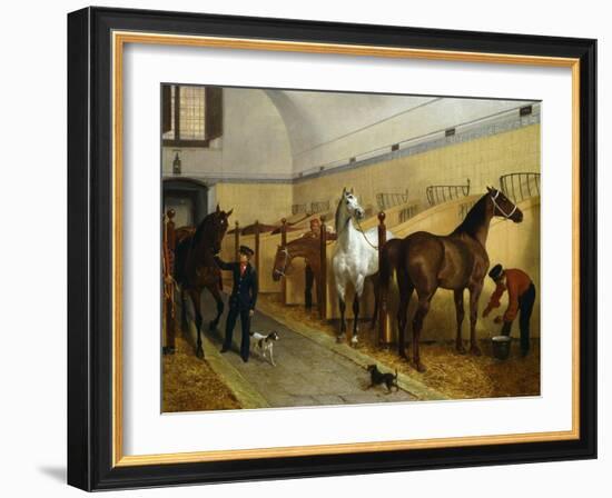 Stables, 1848-Filippo Palizzi-Framed Giclee Print