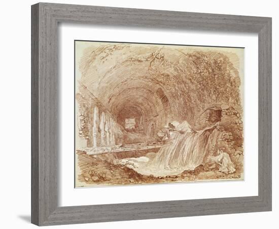 Stables of Maecenas at Tivoli-Jean-Honore Fragonard-Framed Giclee Print