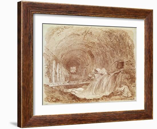 Stables of Maecenas at Tivoli-Jean-Honore Fragonard-Framed Giclee Print