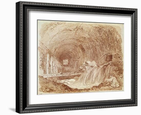 Stables of Maecenas at Tivoli-Jean-Honore Fragonard-Framed Giclee Print