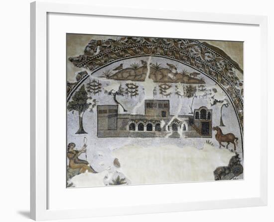 Stables, Side Part of Mosaic of Three-Lobed Floor Depicting Life on Farm, from Tabarka, Algeria-null-Framed Giclee Print