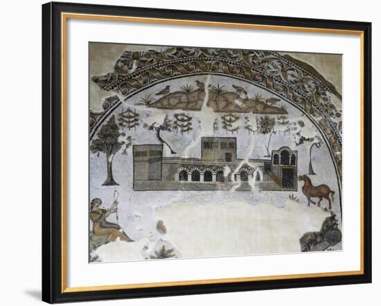 Stables, Side Part of Mosaic of Three-Lobed Floor Depicting Life on Farm, from Tabarka, Algeria-null-Framed Giclee Print