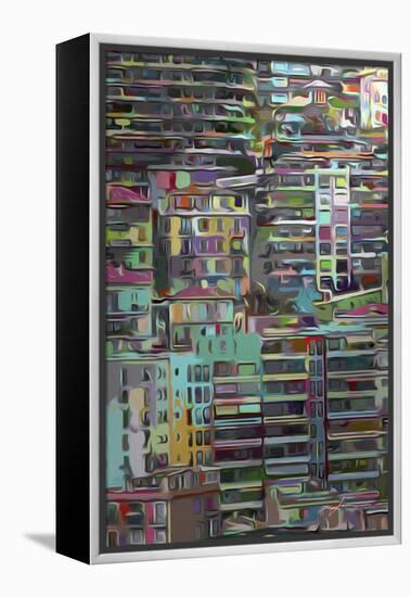 Stack II-James Burghardt-Framed Stretched Canvas