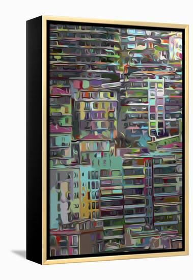 Stack II-James Burghardt-Framed Stretched Canvas