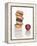 Stack of Donuts and One Apple-null-Framed Premier Image Canvas