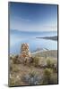 Stack of Prayer Stones on Isla del Sol (Island of the Sun), Lake Titicaca, Bolivia, South America-Ian Trower-Mounted Photographic Print