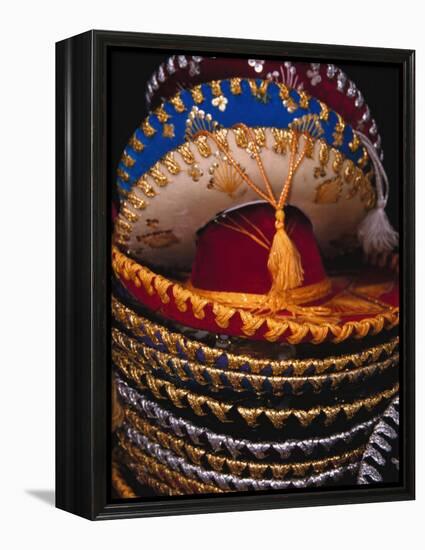 Stack of Sombreros For Sale, Puerto Vallarta, Mexico-Merrill Images-Framed Premier Image Canvas