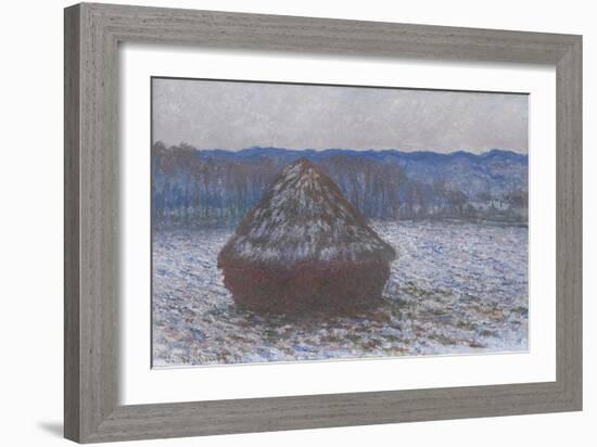 Stack of Wheat, 1890-91-Claude Monet-Framed Giclee Print