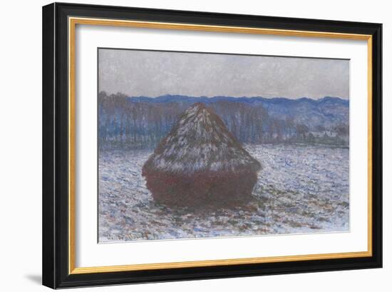 Stack of Wheat, 1890-91-Claude Monet-Framed Giclee Print