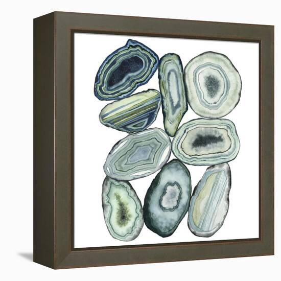 Stacked Agate II-Grace Popp-Framed Stretched Canvas