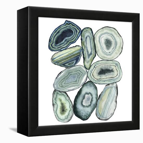 Stacked Agate II-Grace Popp-Framed Stretched Canvas