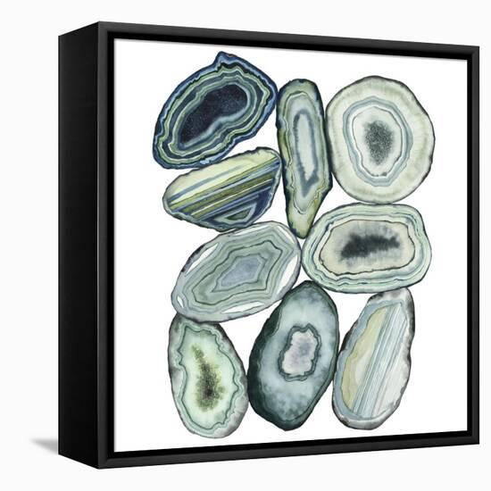 Stacked Agate II-Grace Popp-Framed Stretched Canvas