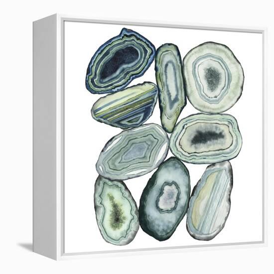 Stacked Agate II-Grace Popp-Framed Stretched Canvas