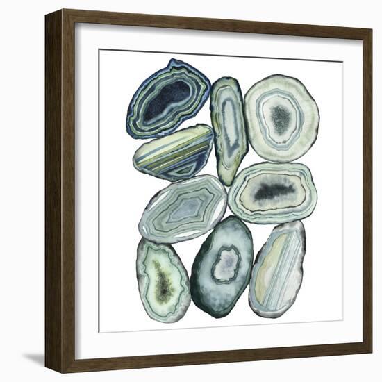 Stacked Agate II-Grace Popp-Framed Art Print