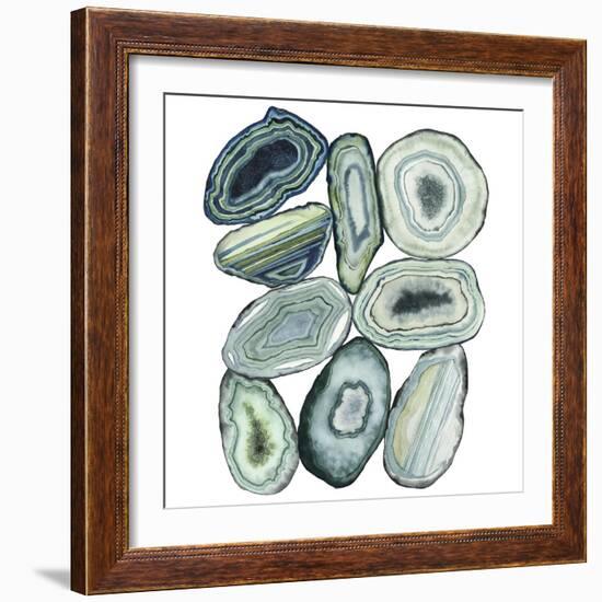 Stacked Agate II-Grace Popp-Framed Art Print