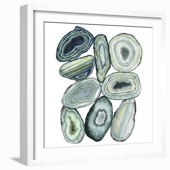 Stacked Agate II-Grace Popp-Framed Art Print