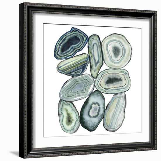 Stacked Agate II-Grace Popp-Framed Art Print