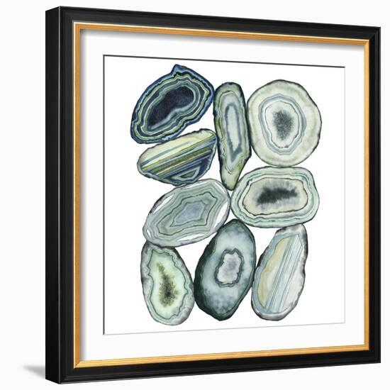 Stacked Agate II-Grace Popp-Framed Art Print