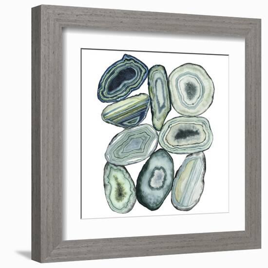 Stacked Agate II-Grace Popp-Framed Art Print