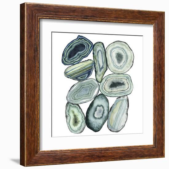 Stacked Agate II-Grace Popp-Framed Art Print