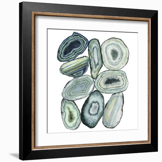 Stacked Agate II-Grace Popp-Framed Art Print