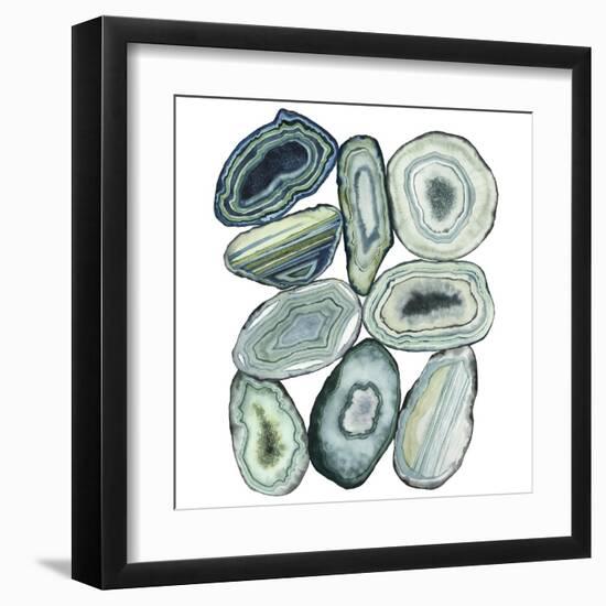 Stacked Agate II-Grace Popp-Framed Art Print