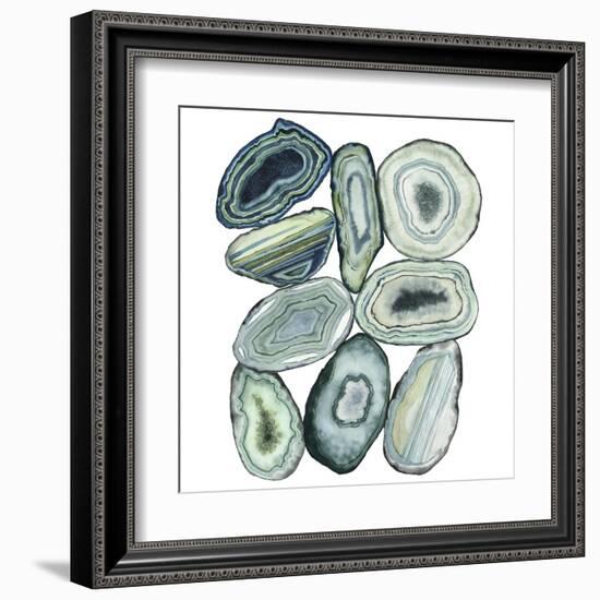 Stacked Agate II-Grace Popp-Framed Art Print