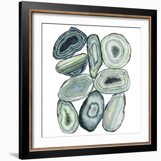 Stacked Agate II-Grace Popp-Framed Premium Giclee Print