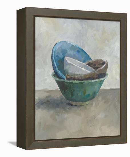 Stacked Bowls - Focused-Steven Johnson-Framed Stretched Canvas