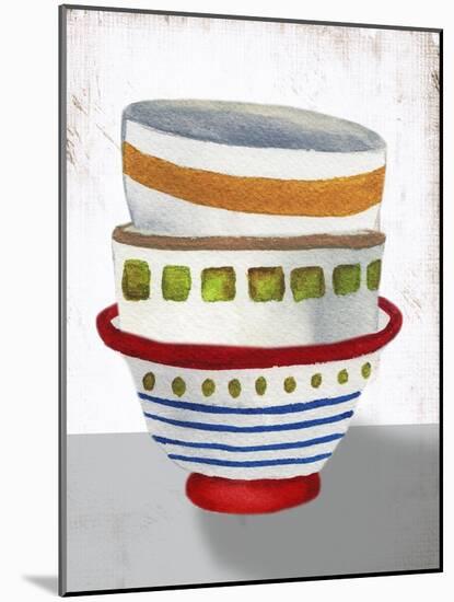 Stacked Bowls II-Elizabeth Medley-Mounted Art Print