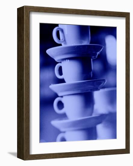 Stacked Coffee Cups, Rotterdam, Netherlands-Walter Bibikow-Framed Photographic Print