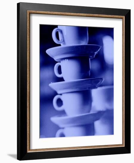 Stacked Coffee Cups, Rotterdam, Netherlands-Walter Bibikow-Framed Photographic Print